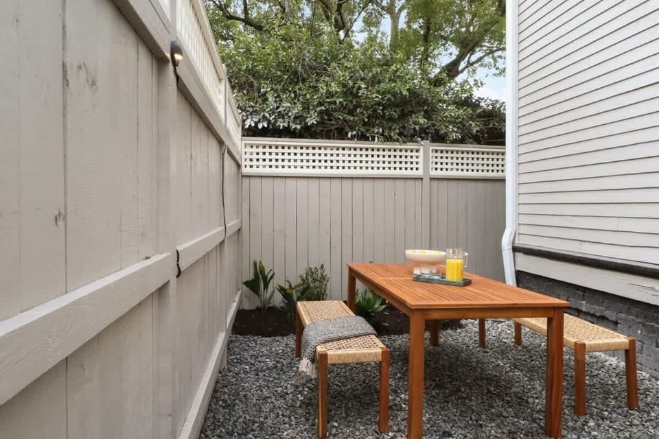 Outdoor Area | Private Outdoor Dining Area with Seating | Private Outdoor Area