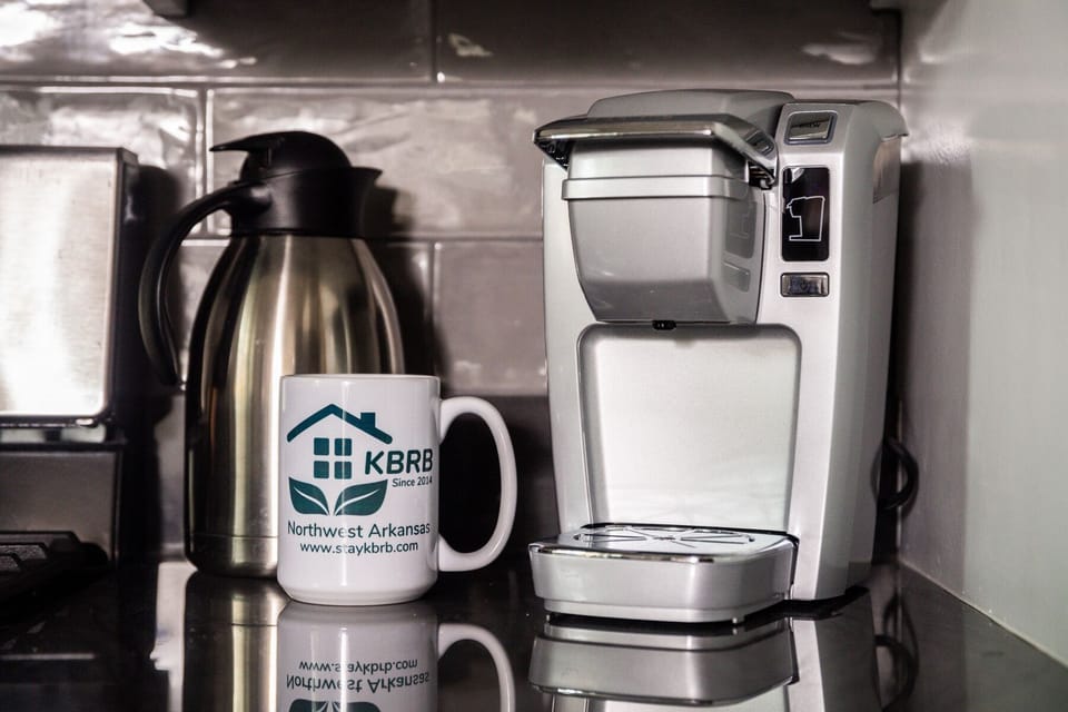 Prepare coffee using either a Keurig machine or a traditional coffee maker.