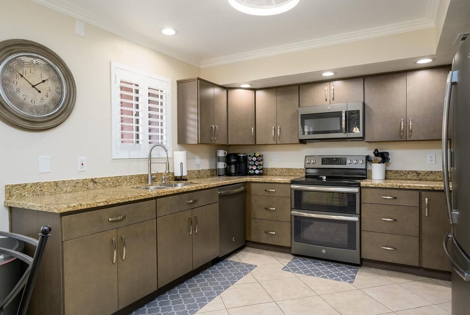 Open concept kitchen.