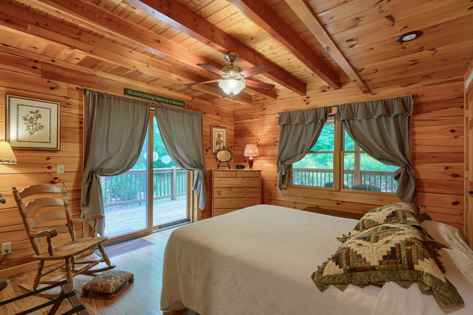 Another view of the main level queen bedroom
