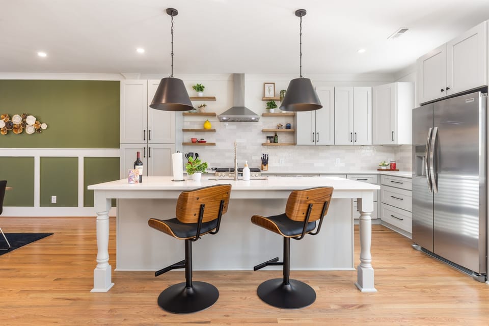 An open-plan layout is perfect for socializing