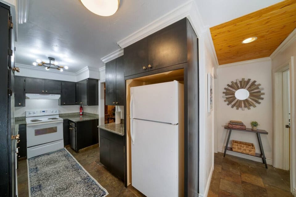 Fully stocked kitchen with everything you`ll need for your stay!
