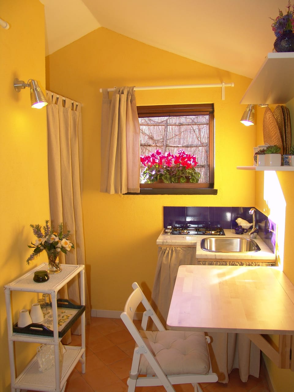 Chalet | Private kitchenette | Fridge, stovetop, coffee/tea maker, electric kettle