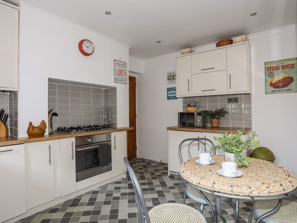 Fridge, dishwasher, electric kettle, toaster