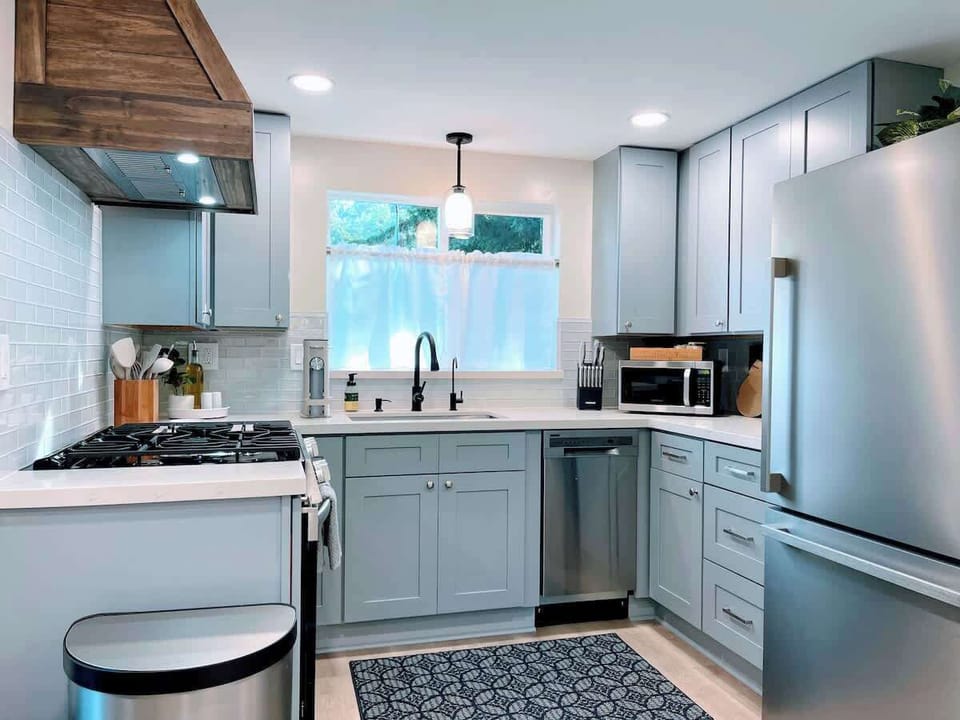 Fully stocked kitchen ready for home cooked meals