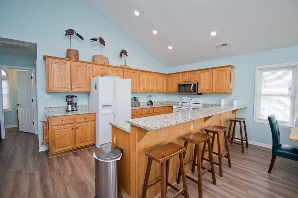 Level Two Kitchen with Bar Seating