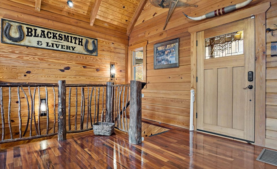 Head down the stairs to the other 2 bedrooms