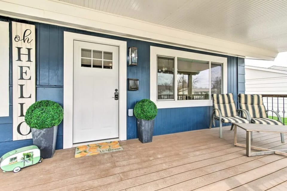 Welcome to Your Luxury Stay | Front Porch Design by Wrecked & Refined