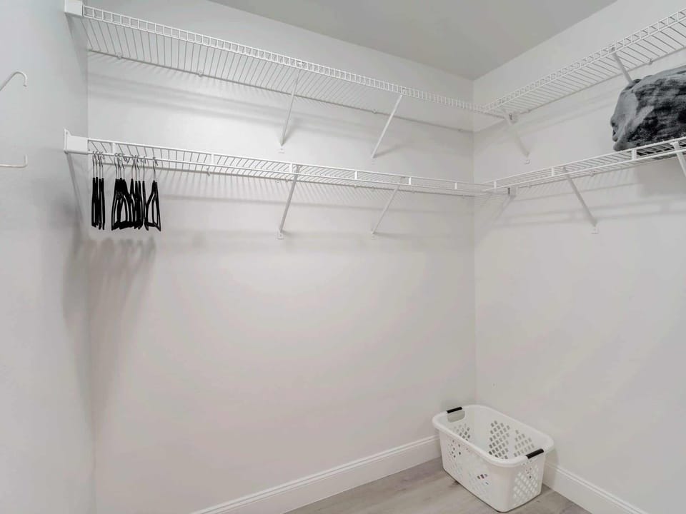 Master walk-in closet