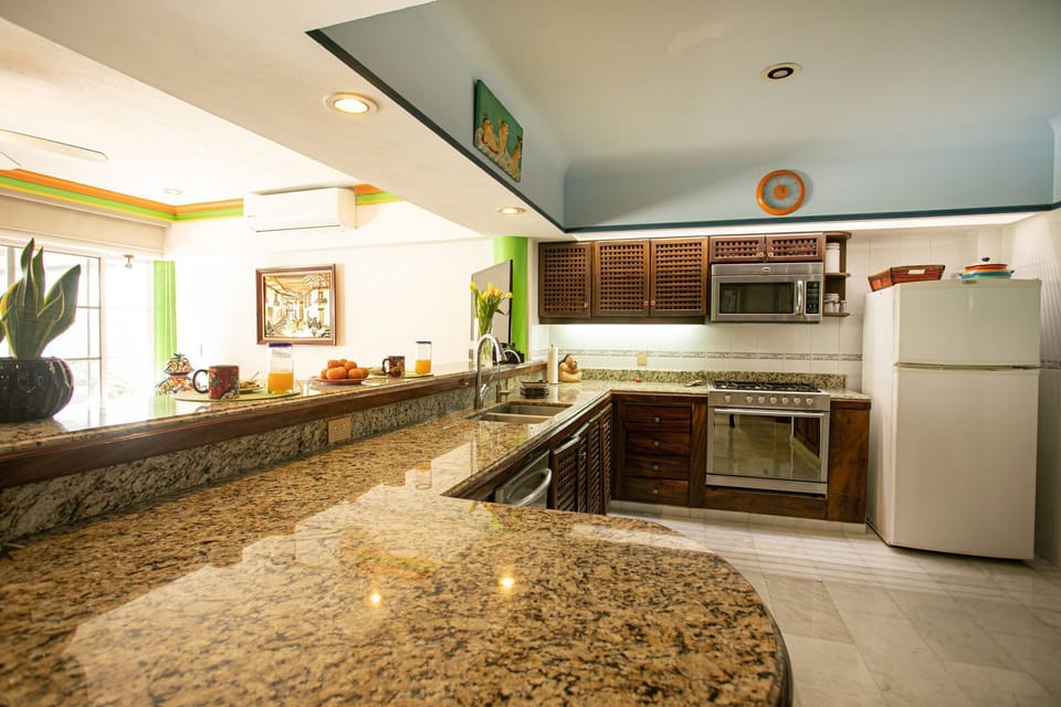 Gas oven and stove.