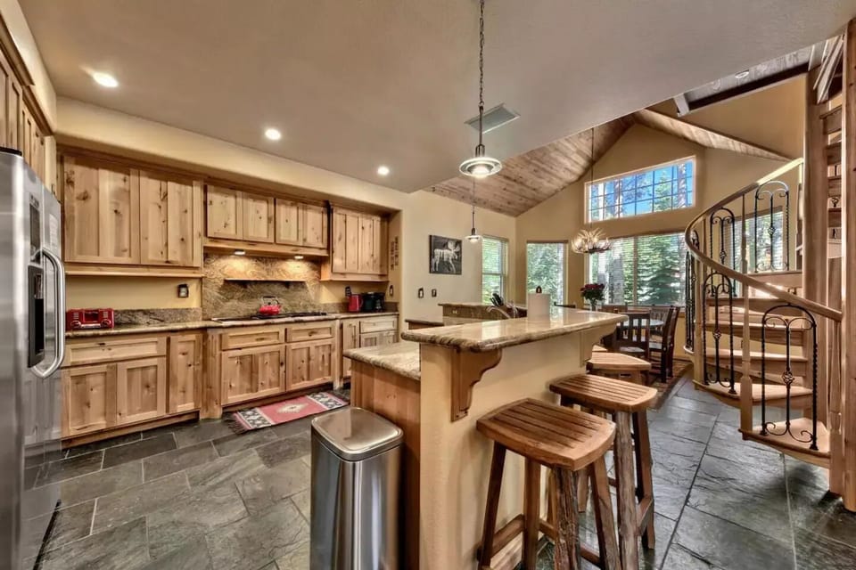Wide open kitchen joining the great room.