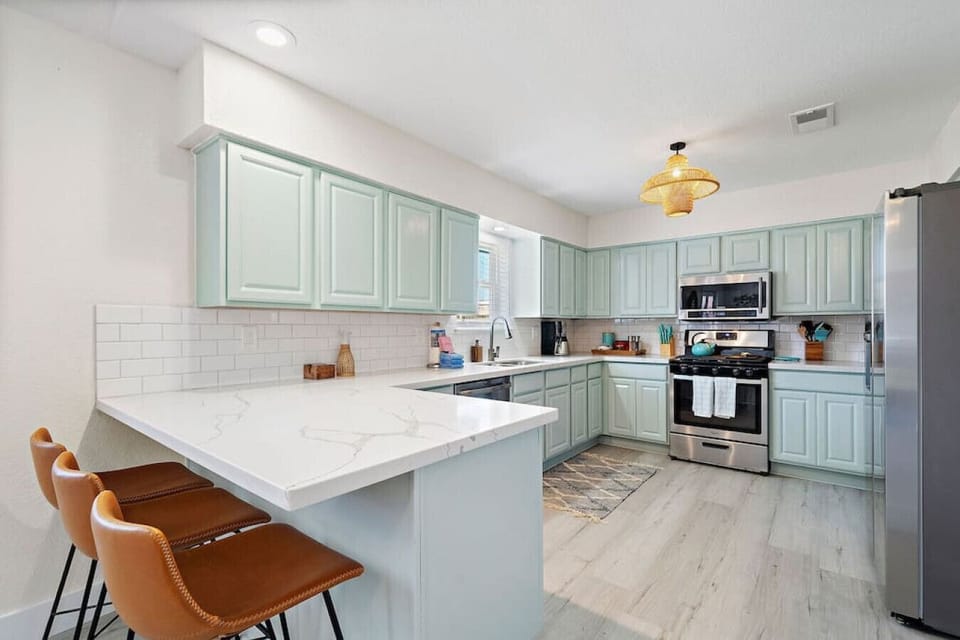 Whip up delicious meals in this charming kitchen