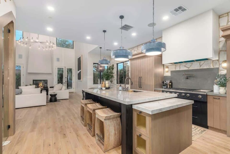 Brand new custom kitchen with high end appliances