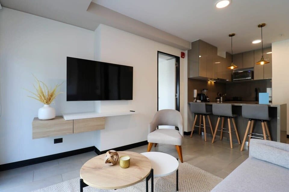 Living room with TV
