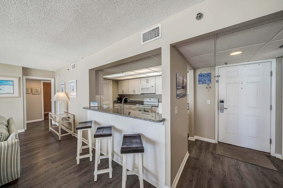Additional breakfast bar seating.