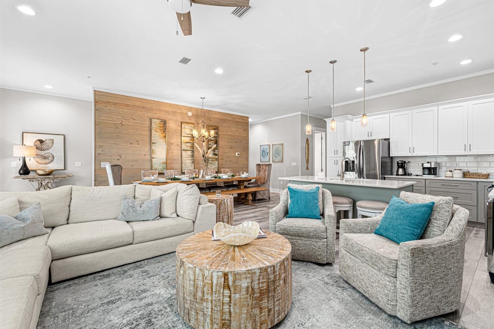 Bask in the warmth of our sun-drenched, open-concept living area. Where natural light meets modern design, creating a perfect sanctuary for relaxation.