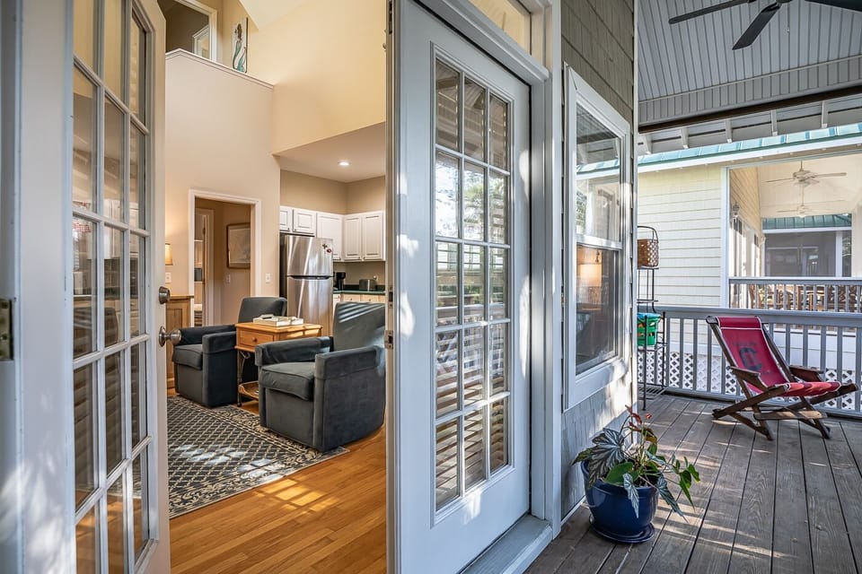 Beach chairs and beach toys are included and stored on the screen porch.