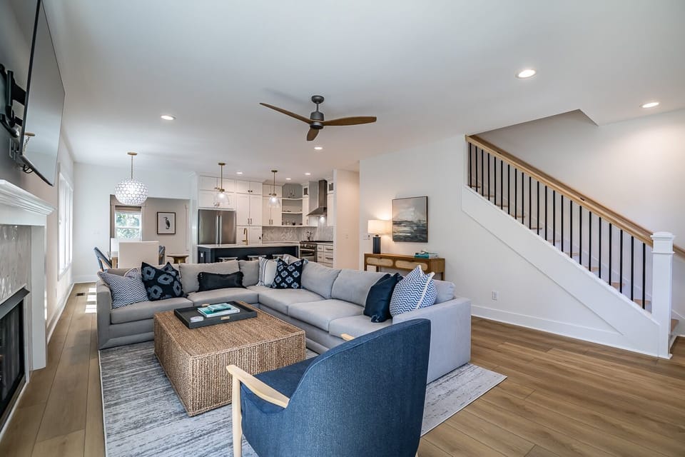 Living Room with Fireplace
