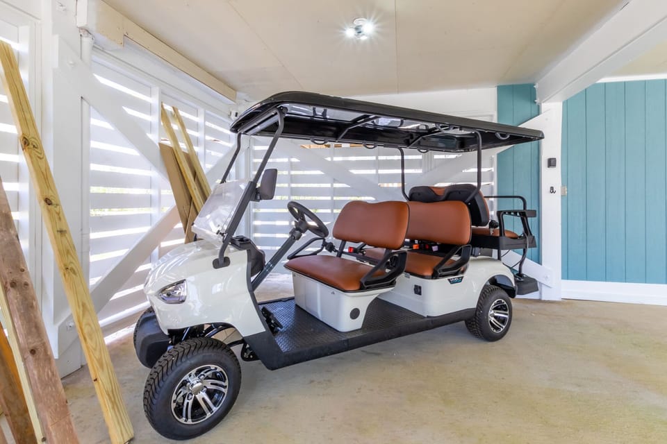 Everyone will love the golf cart!