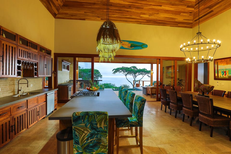 Ultimate indoor/outdoor living with the kitchen / dining rooms attached to patio