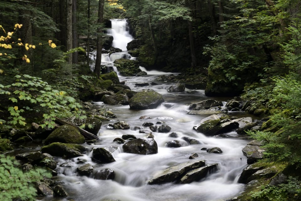 Waterfalls accessible by an easy walk from nearby Randolph