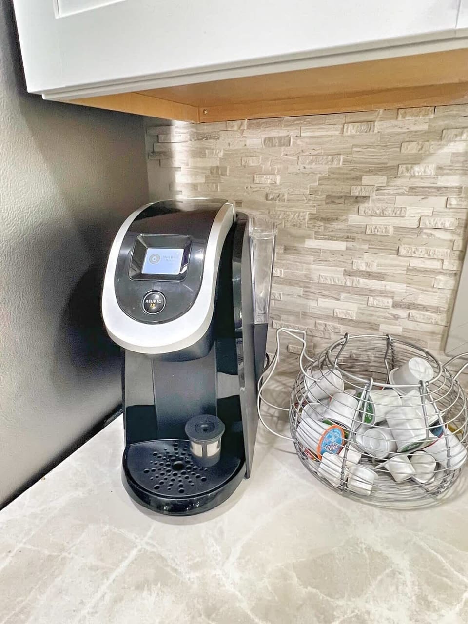 Morning starts here — enjoy a fresh brew at the coffee bar.