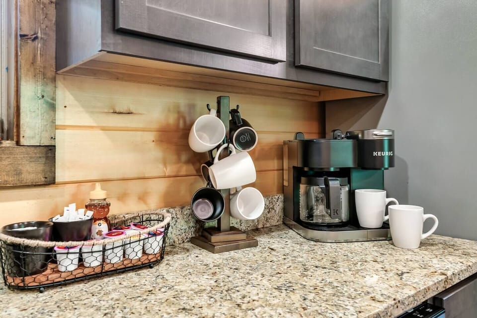 Bear Up There Cabin's fully equipped kitchen