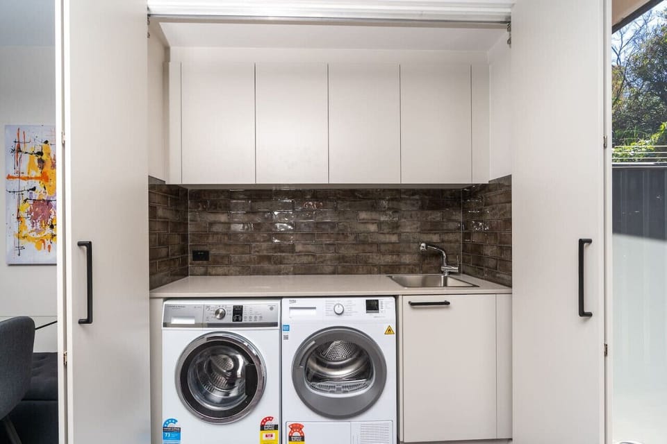 On-site laundry with modern appliances.