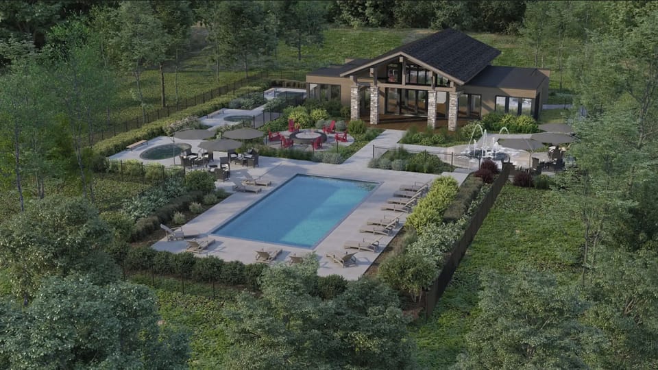 Pool and Hot Tub Area