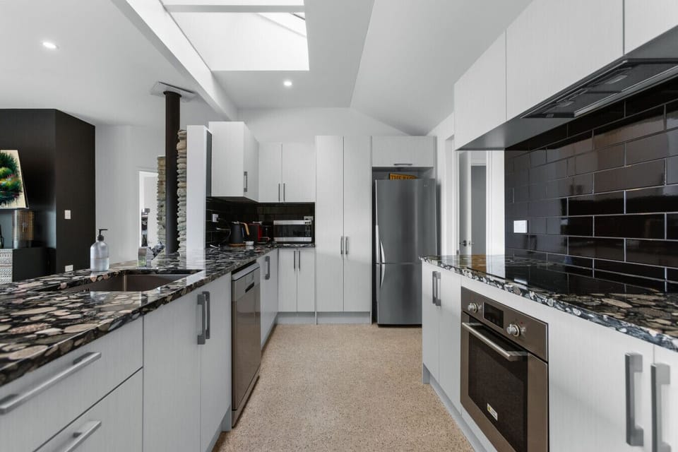 Sleek fully equipped kitchen