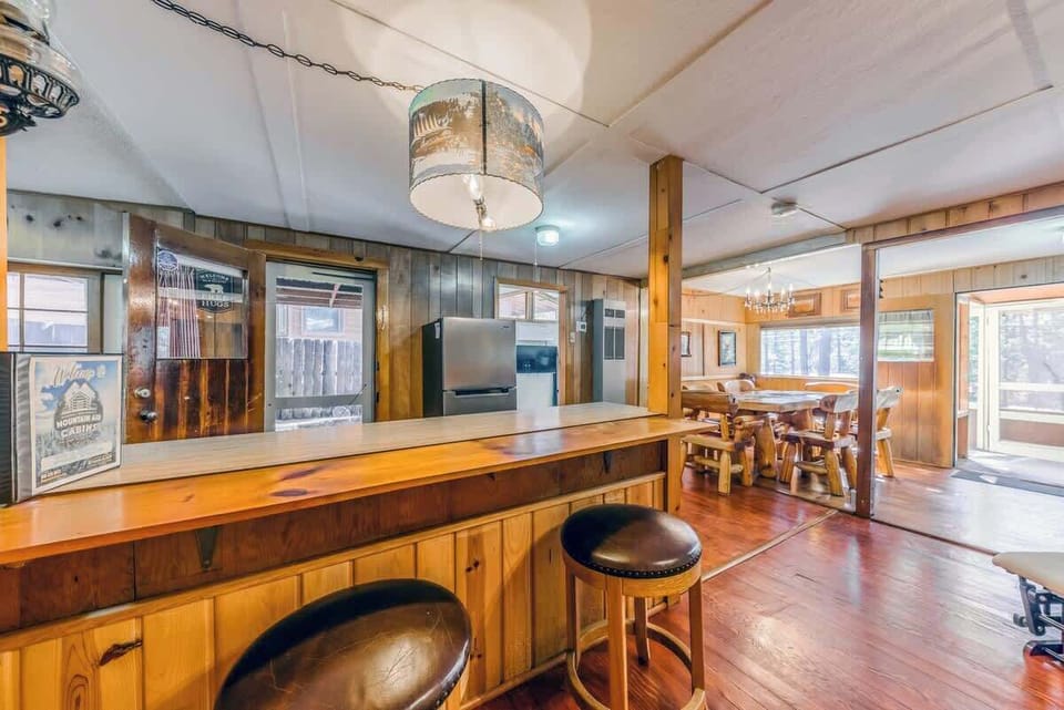 More seating in the vintage kitchen space