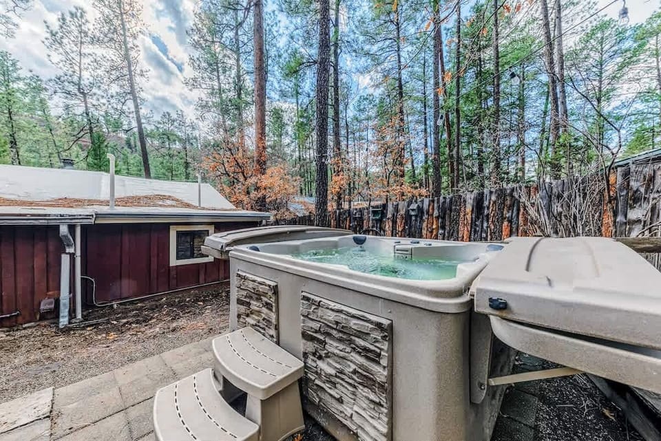 Private hot tub under the stars — unwind after a day of adventure in Ruidoso!