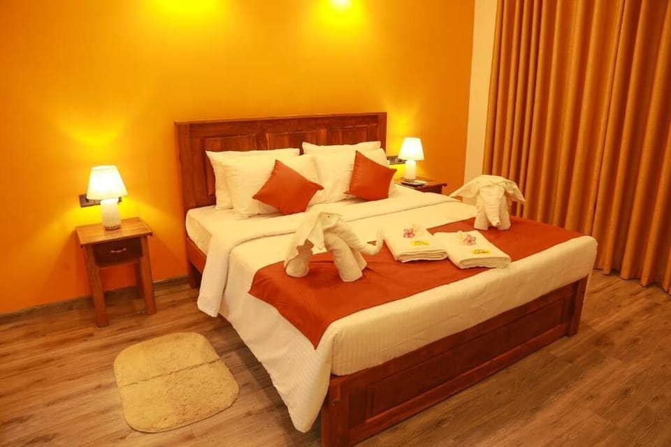Deluxe Double Room, 1 King Bed, Non Smoking, Pool View | 1 bedroom, hypo-allergenic bedding, minibar, desk