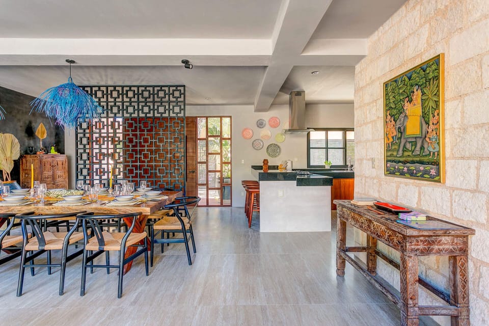 An open floor plan lets the energy freely flow