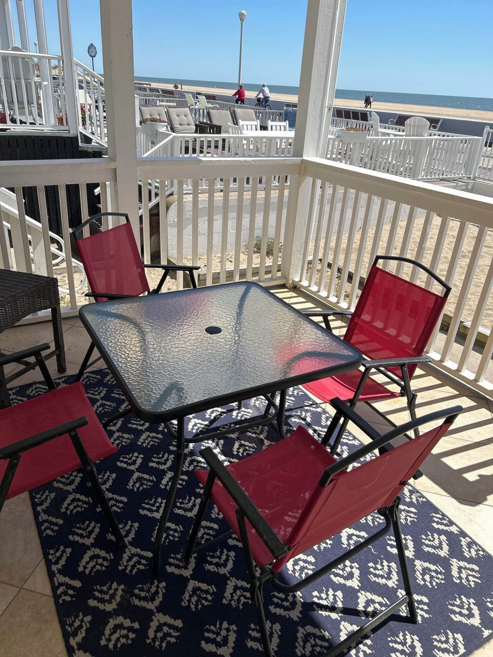 Front porch with ocean view