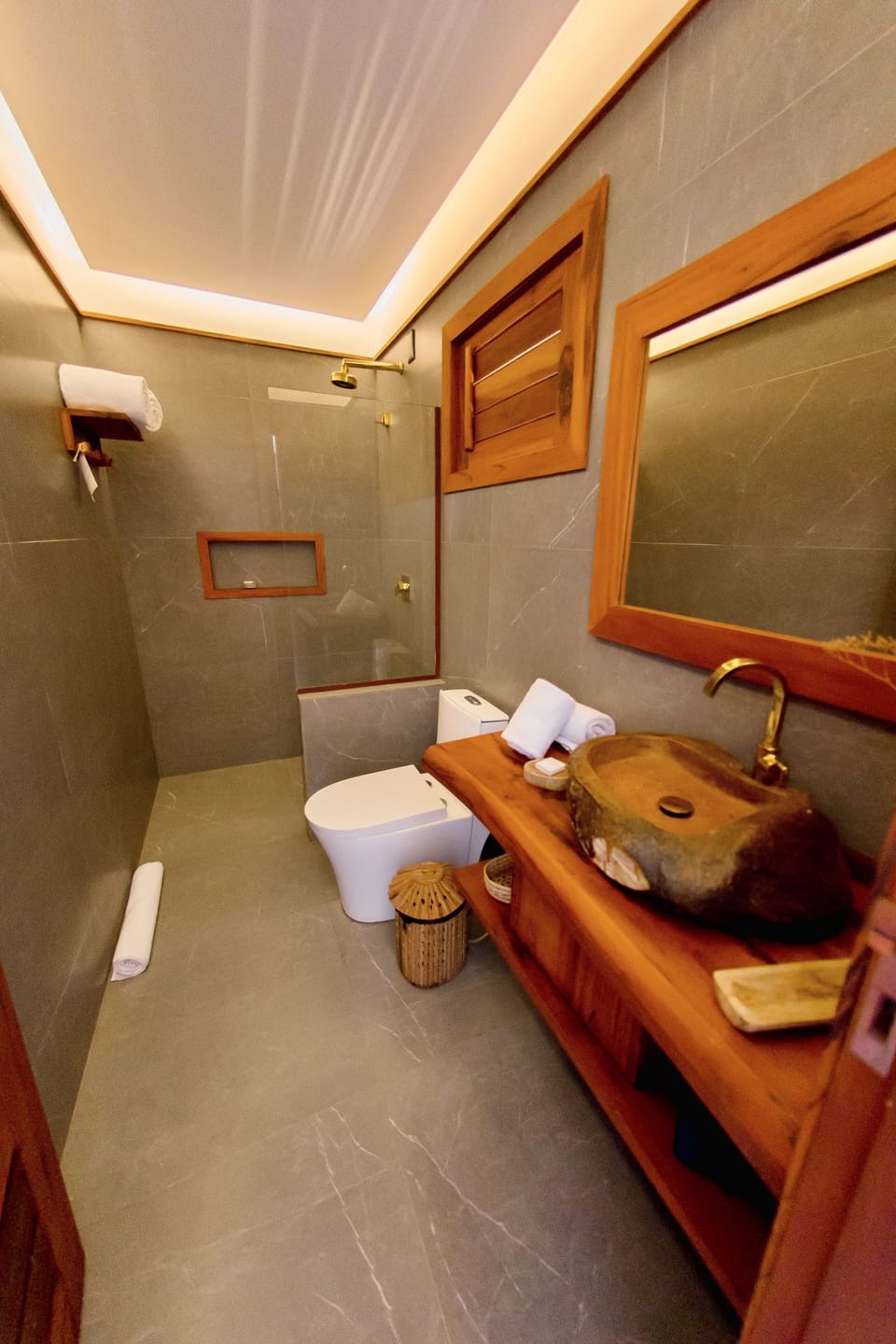 Bathtub, jetted tub, hair dryer, bathrobes