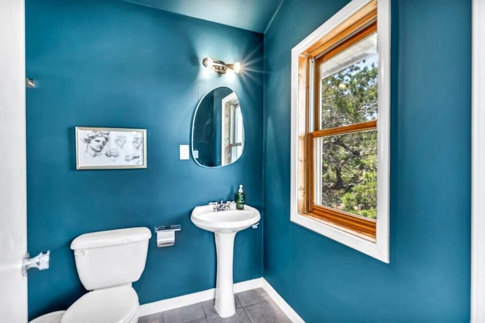Full-size bathroom with Washer/Dryer. 