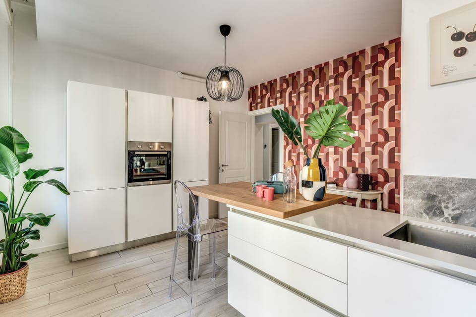 Luxury Apartment | Private kitchen | Fridge, oven, stovetop, dishwasher