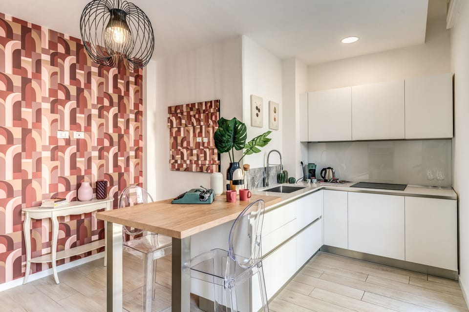 Luxury Apartment | Private kitchen | Fridge, oven, stovetop, dishwasher