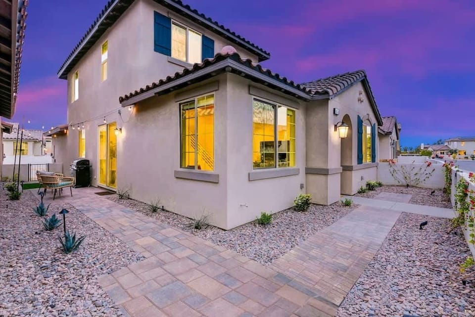 Bright and airy front yard for outdoor activities.