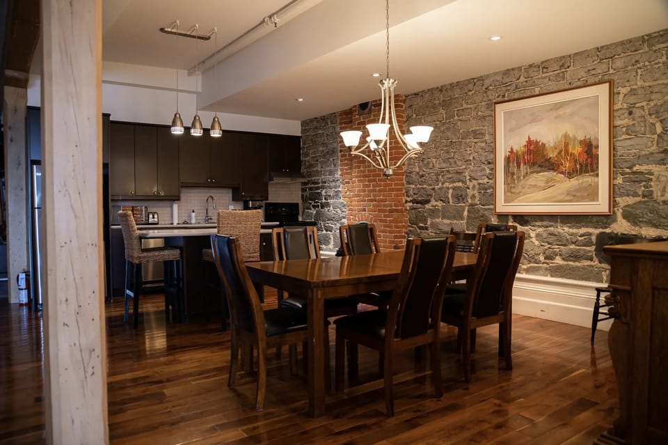 Apartment, 3 Bedrooms, River View (Le Champlain) | Private kitchen | Full-size fridge, microwave, oven, stovetop