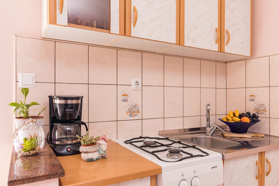 Comfort Apartment | Private kitchen | Fridge, oven, stovetop, coffee/tea maker