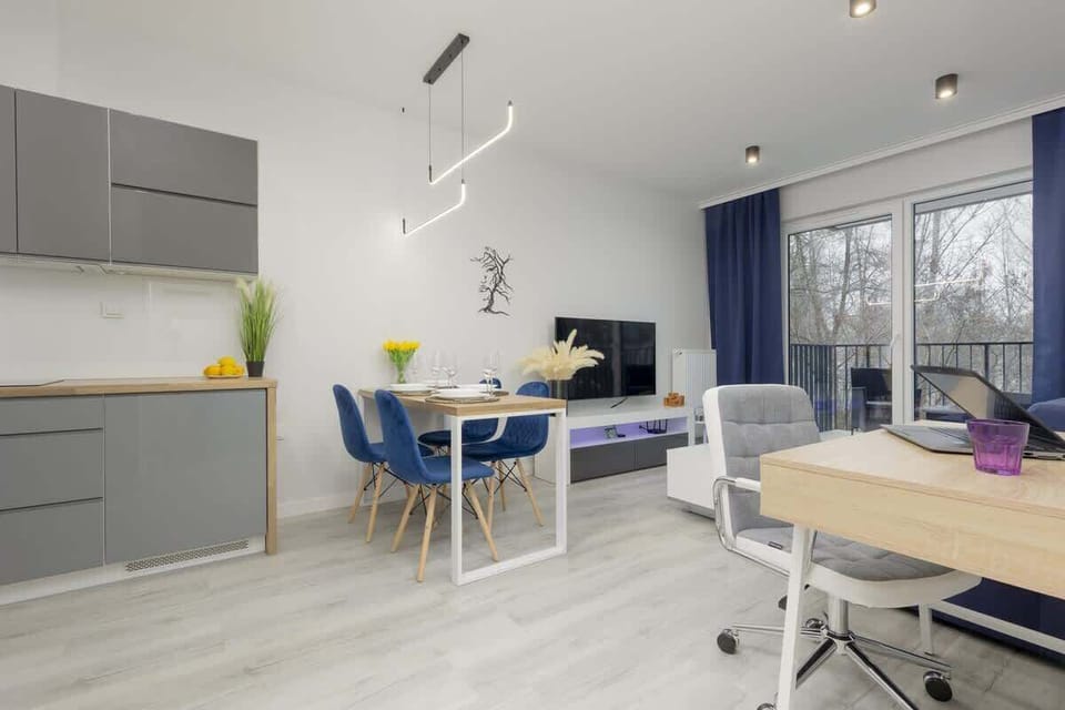 The living room offers a perfect blend of comfort and modern style. 