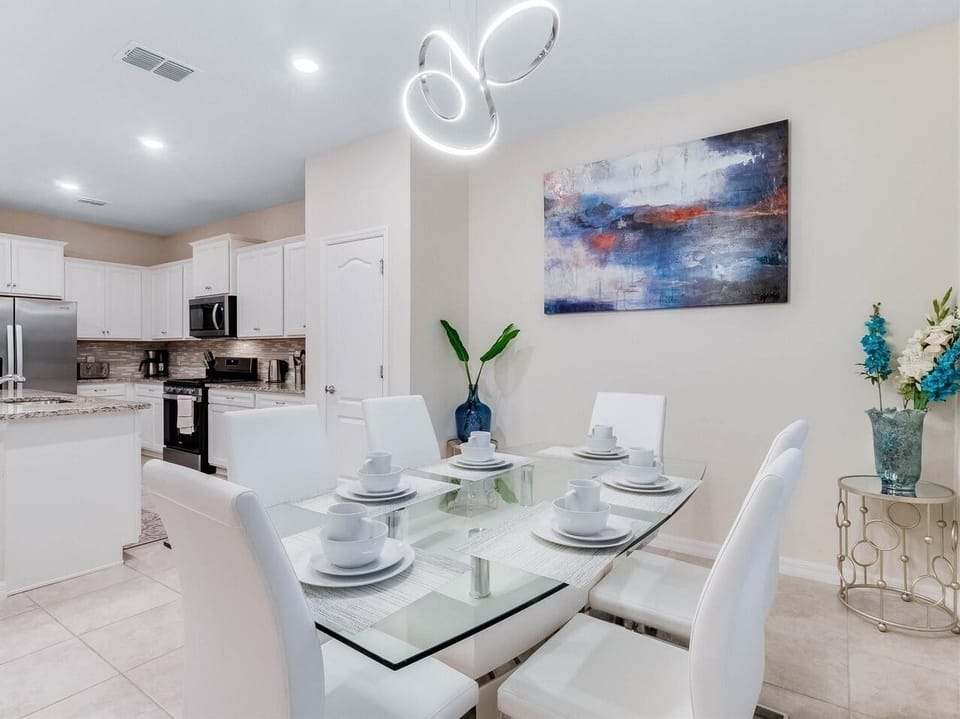 Simple but elegant dining area