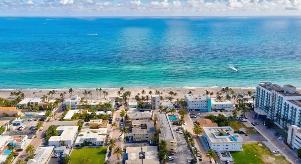 Amazing bird's eye view of the beach and serene neighborhood