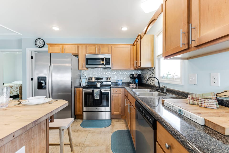 Prepare delicious memorable meals in this fully stocked kitchen.