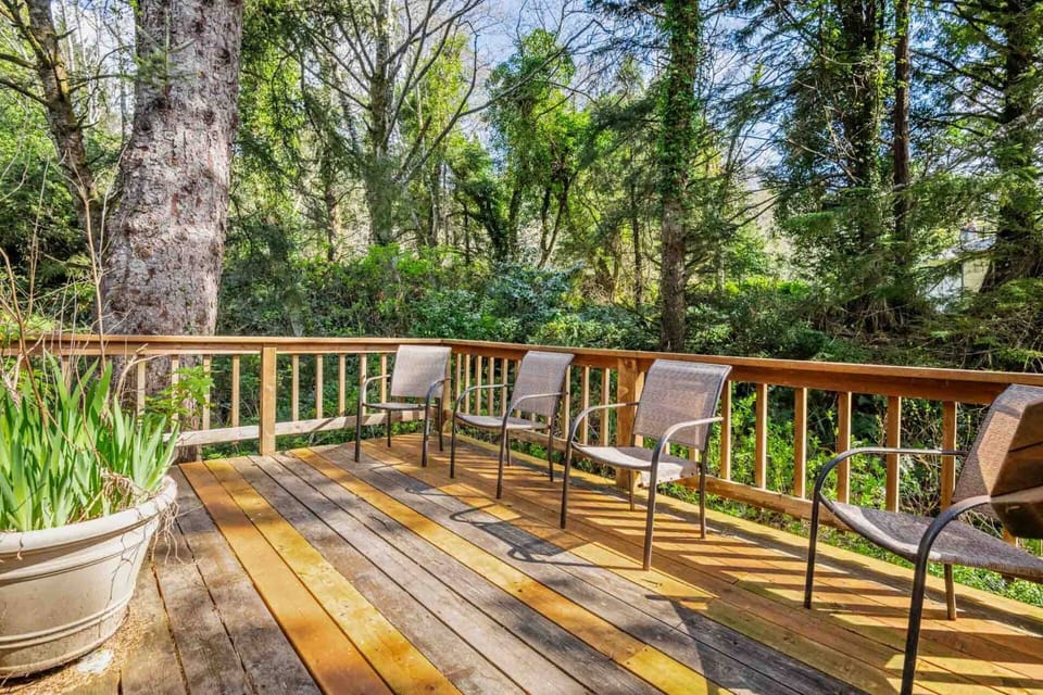 Enjoy the fresh ocean air while relaxing on the deck.