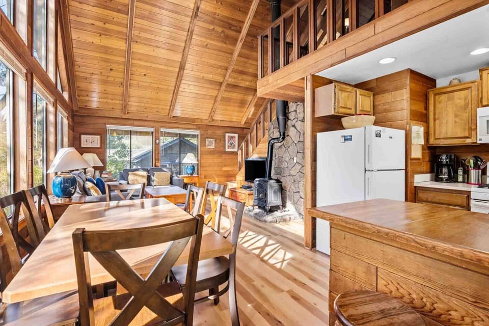 The cabin design of this property adds to the dreamy atmosphere.