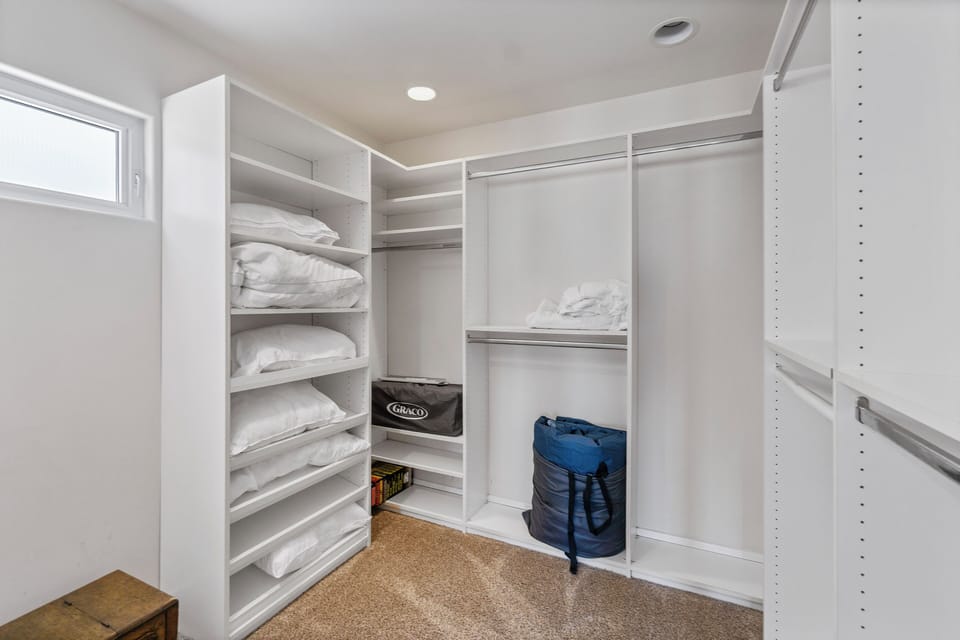Walk-in closet.