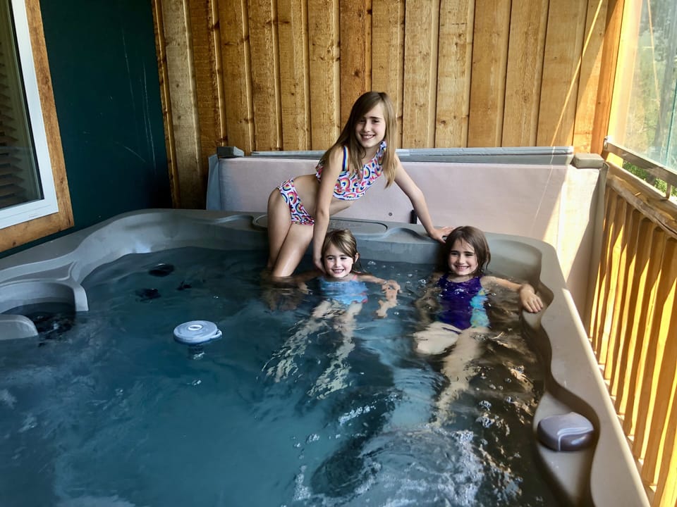 Private hot tub
